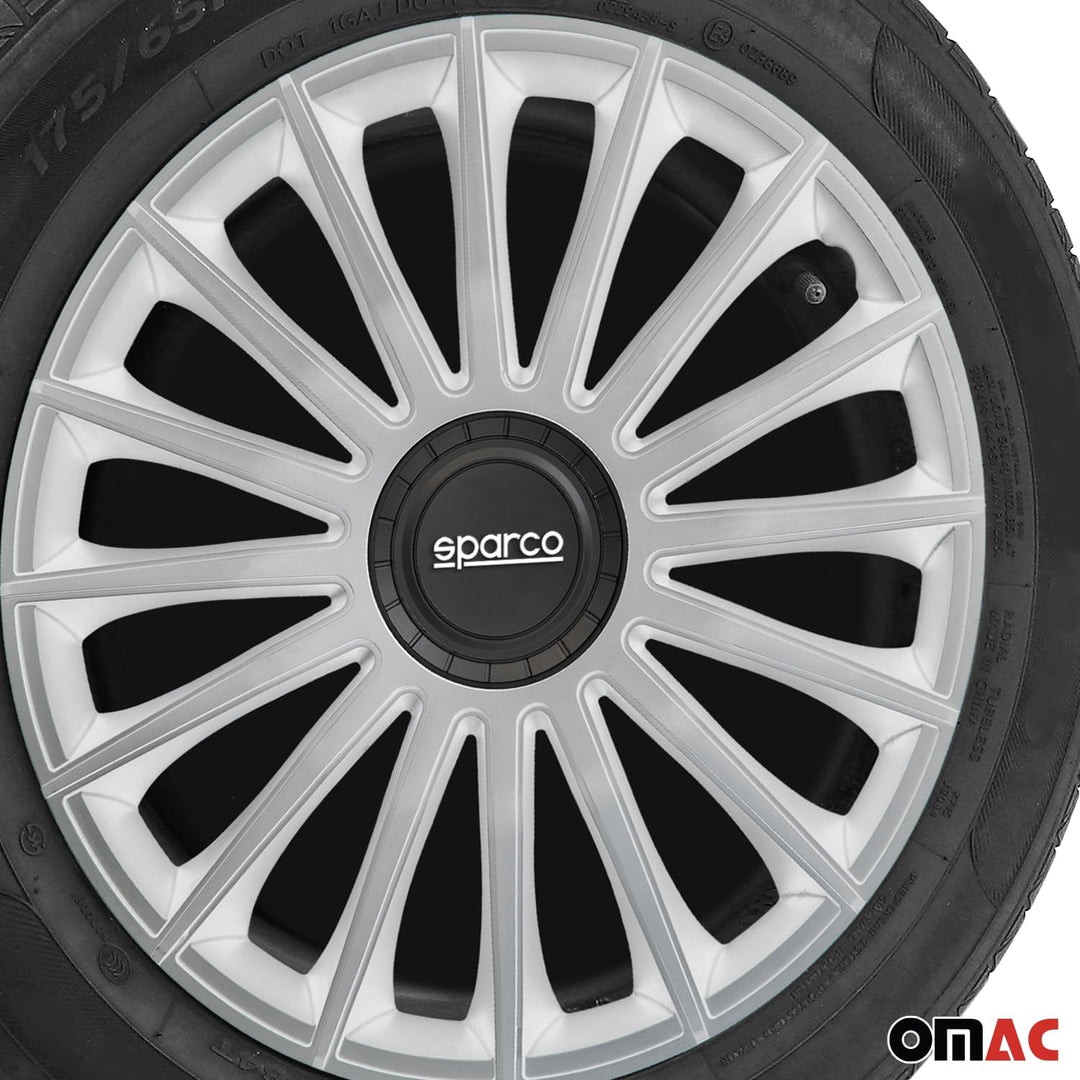 Satz Sparco Radzierblenden Treviso 14-Zoll Silber