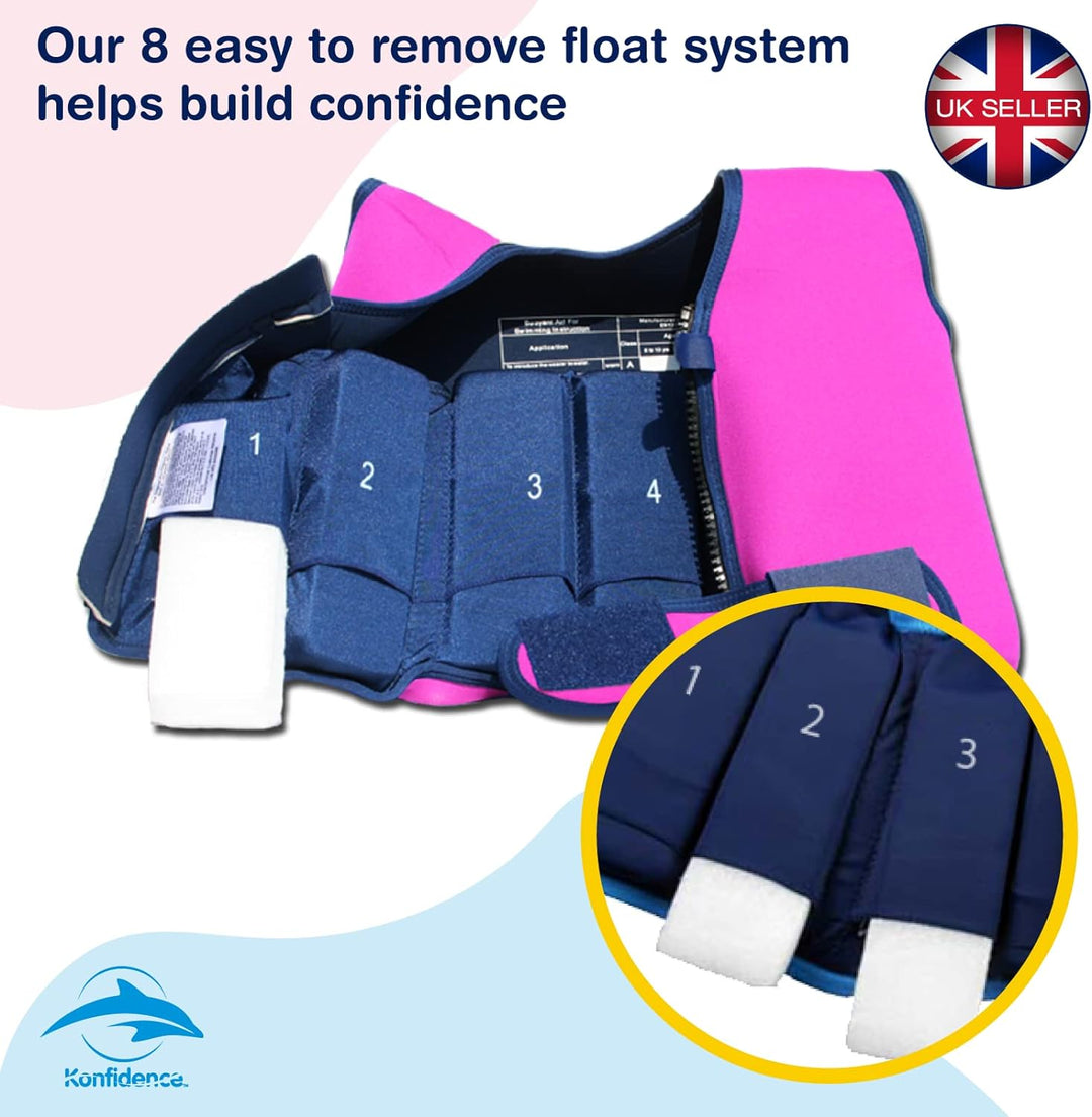 Konfidence Jacke - Unsere Original Premium Jugend Schwimmweste / Schwimmweste für Kinder von 8-14 Ja