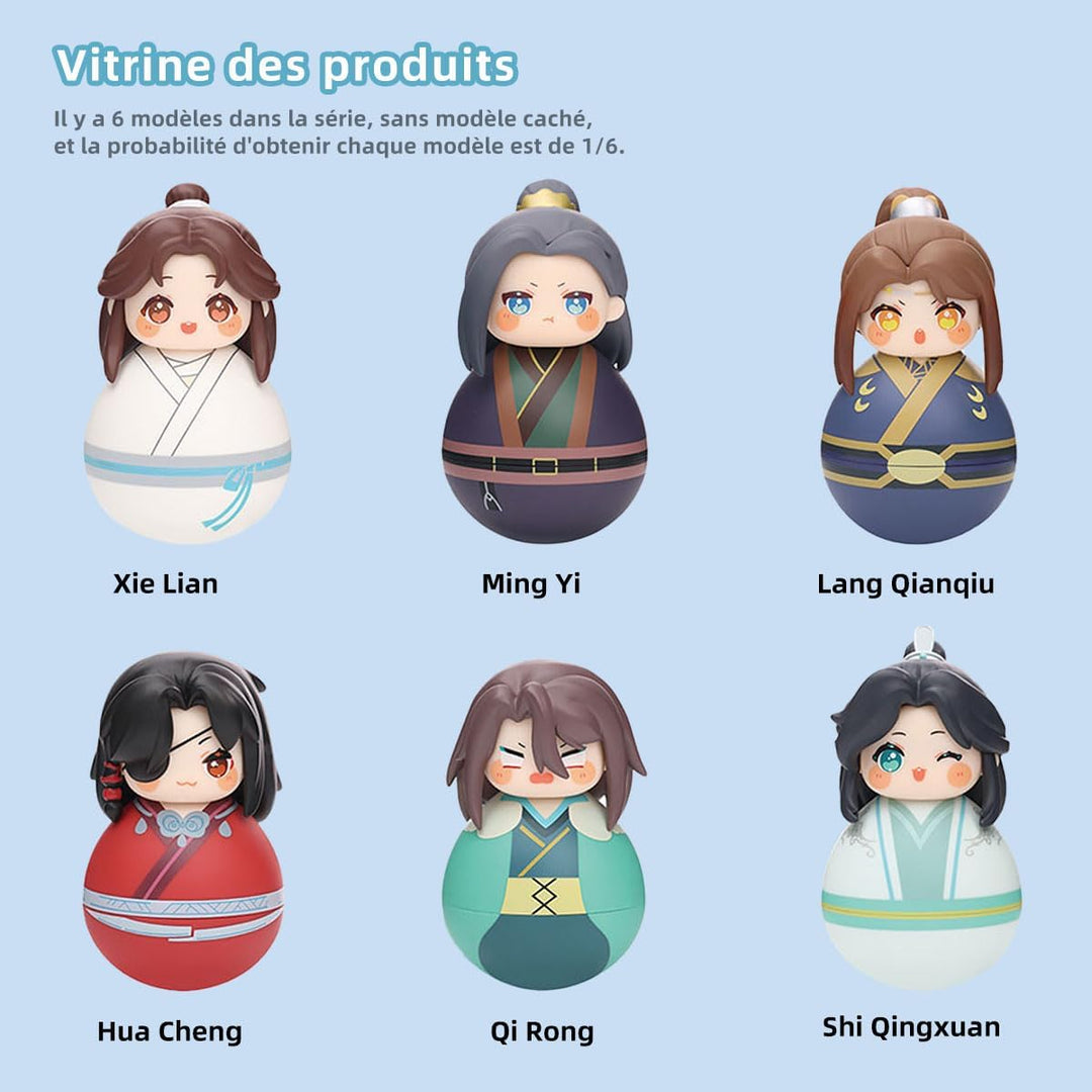Heaven Official Blessing Tumbler Blind Box Hua Cheng Xie Lian Chibi Figure Anime Tilting Doll Gift (