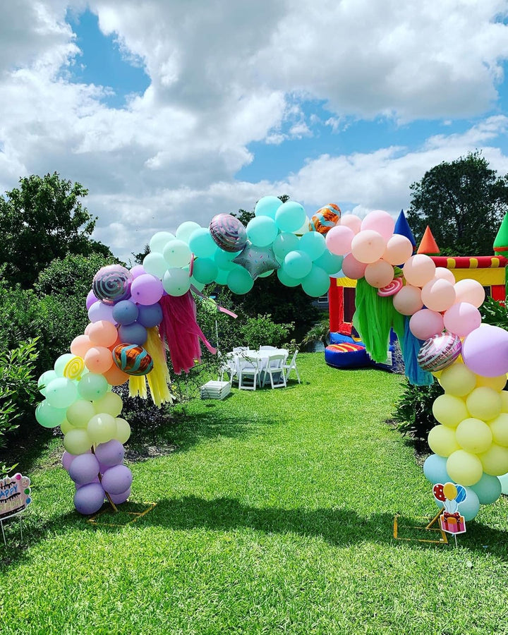 PILIN Metall Gold Runde Ballon Bogen DIY Gebogene Bögen für Geburtstagsfeier Hochzeitstag