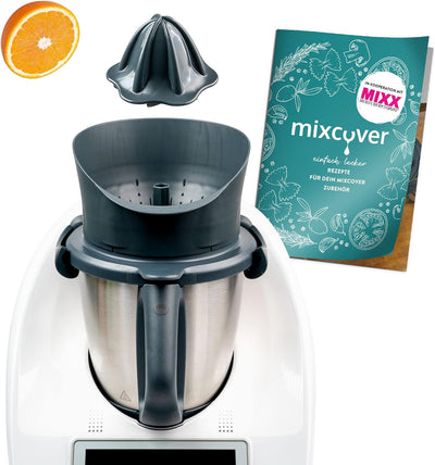 mixcover Saftpresse Orangenpresse Zitruspresse kompatibel mit Vorwerk Thermomix TM6 und TM5, einfach
