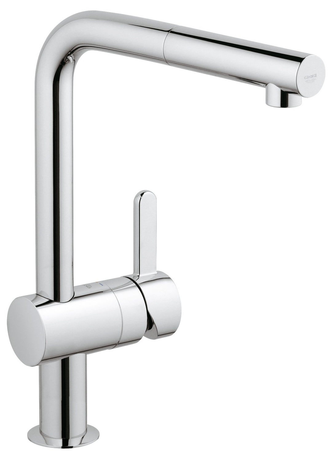 GROHE Flair - Einhand- Spültischarmatur (mit herausziehbarem Mousseurauslauf, L-Auslauf), chrom, 324
