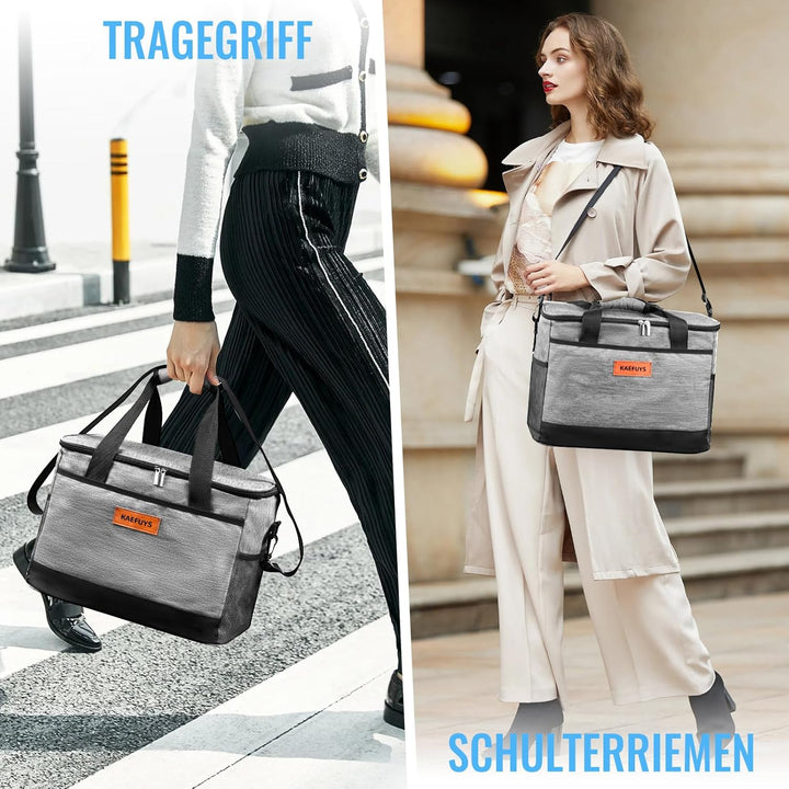Kühltasche Faltbar 33L+12h Kühlung Gross Kühlbox Thermoisoliert Lunch Tasche Einkaufskörbe Wasserdic