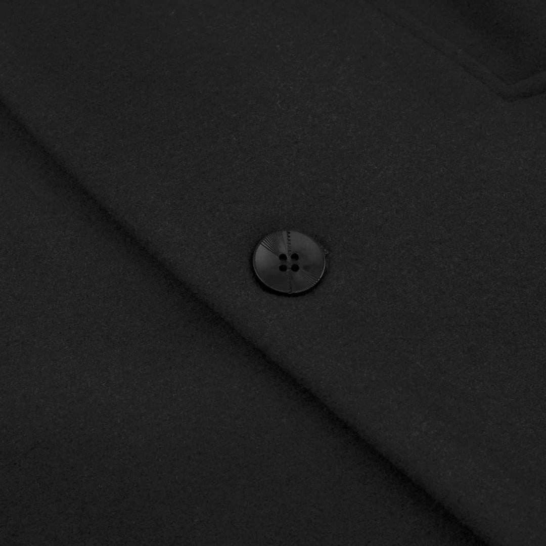 Wintermantel Herren Mantel Lang Slim Fit Herrenmantel Winter Warm Business Mantel Herren Wolle Wollm