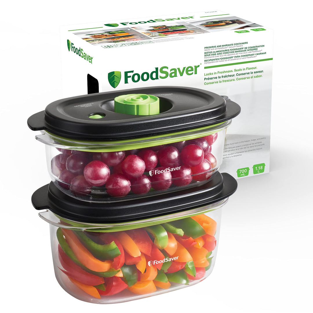 FoodSaver FFC025X Preserve & Marinate Vakuumbehälter für Vakuumiergeräte | Luftdichte BPA-freie Lebe