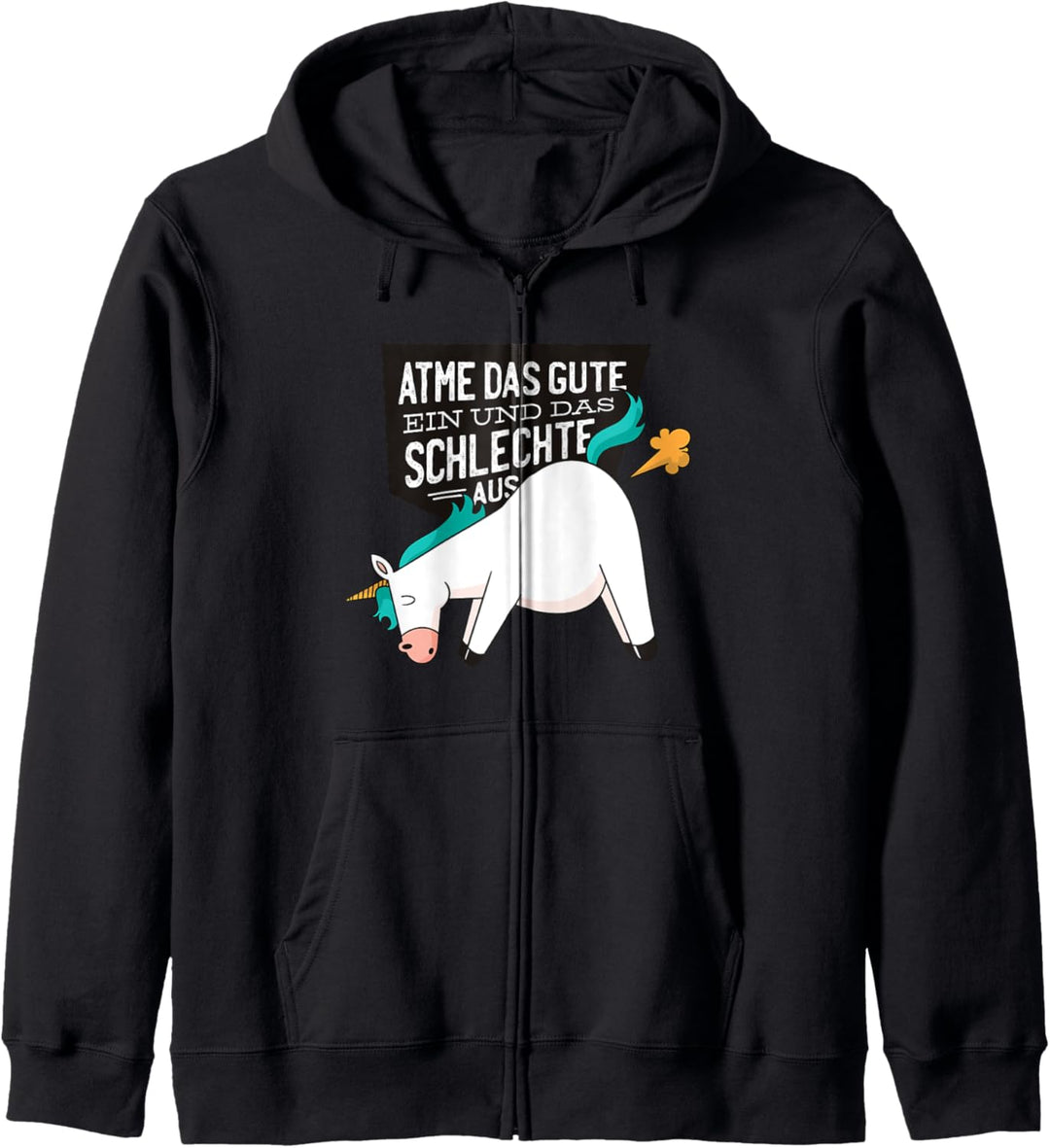 Atme das gute ein und das schlechte aus Kapuzenjacke
