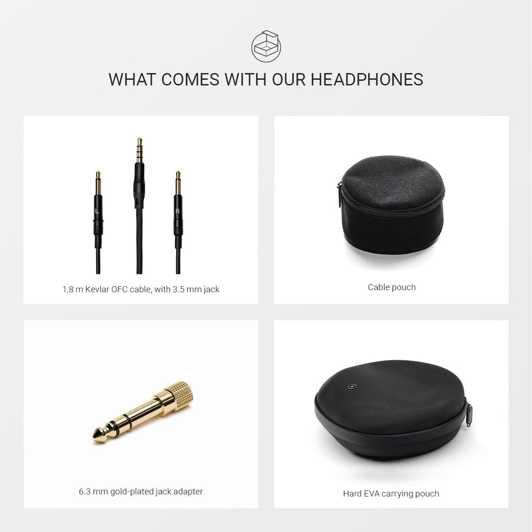 MEZE Audio 105 AER Kabelgebundene Over-Ear-Kopfhörer, leicht, Audiophile offene Rückseite, 50 mm dyn