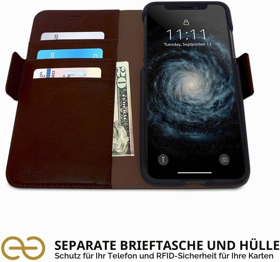 Dreem Fibonacci 2in1 Handyhülle Flipcase für iPhone 11 Pro Max | Magnetisches iPhone Case | TPU Etui