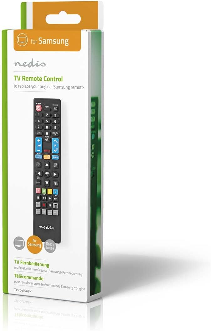 NEDIS Ersatz Fernbedienung | Passend für: Wäschetrocknern | Fest | 1 Gerät | Netflix Button/Smart Hu