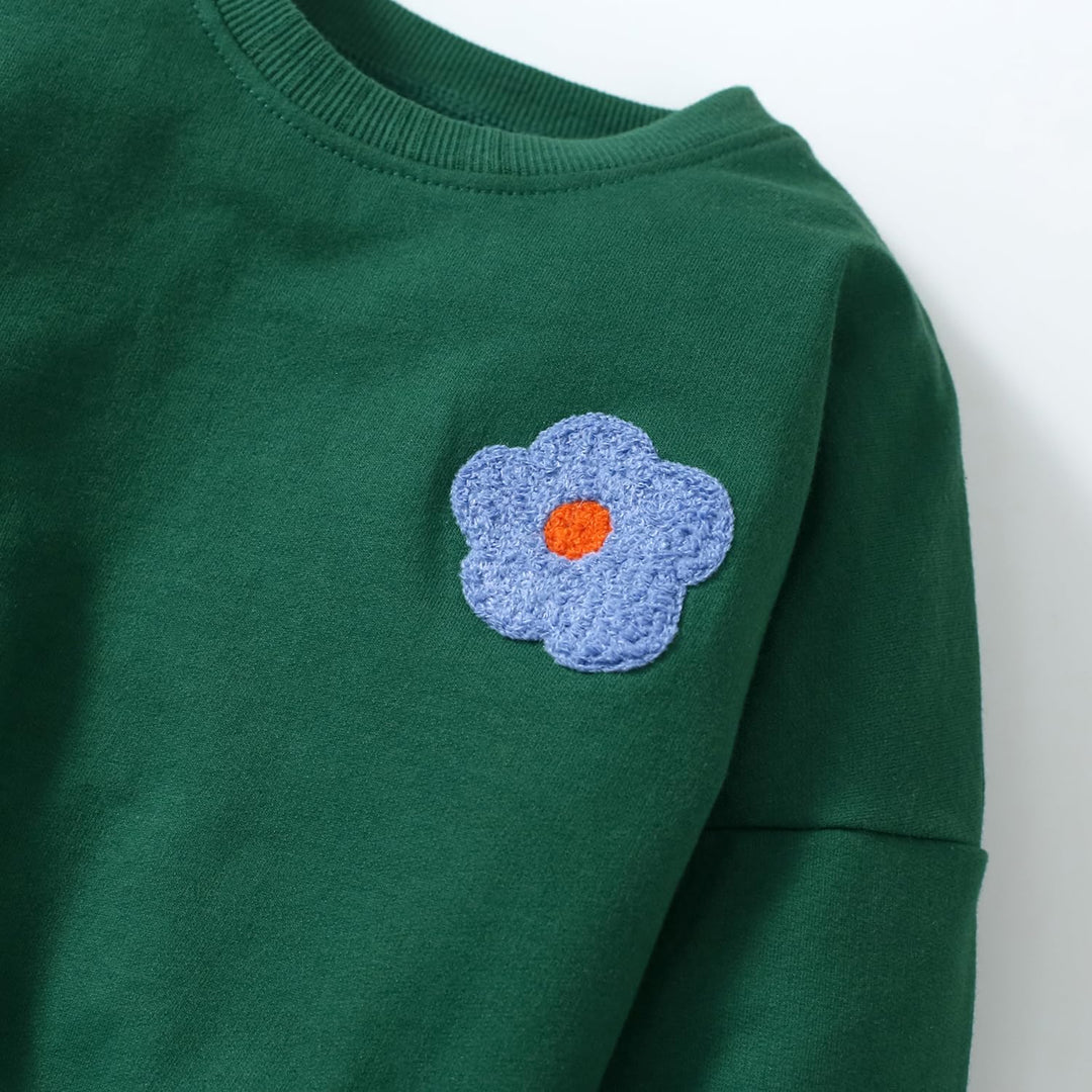 MUJOQE Mädchen Pullover für Kinder Langarmshirt Baumwolle Sweatshirt Winter Kleidung Langarm Tops 1-