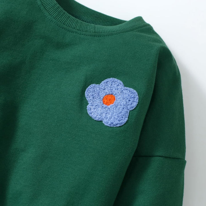 MUJOQE Mädchen Pullover für Kinder Langarmshirt Baumwolle Sweatshirt Winter Kleidung Langarm Tops 1-