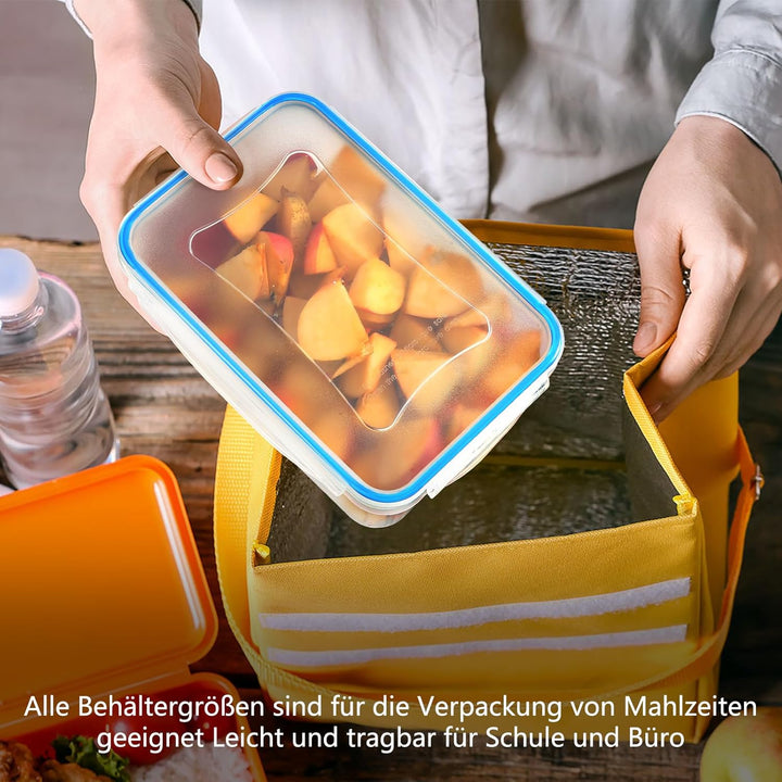 YASHE 28 PCS Frischhaltedosen mit Deckel, Luftdichte Vorratsdosen Set, Vorratsdosen mit Deckel, BPA-