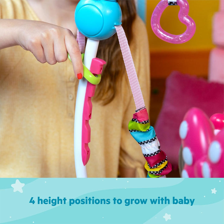 Bright Starts, Disney Baby, Minnie Maus Peekaboo, Spring- und Spielcenter mit Spielstation mit Licht