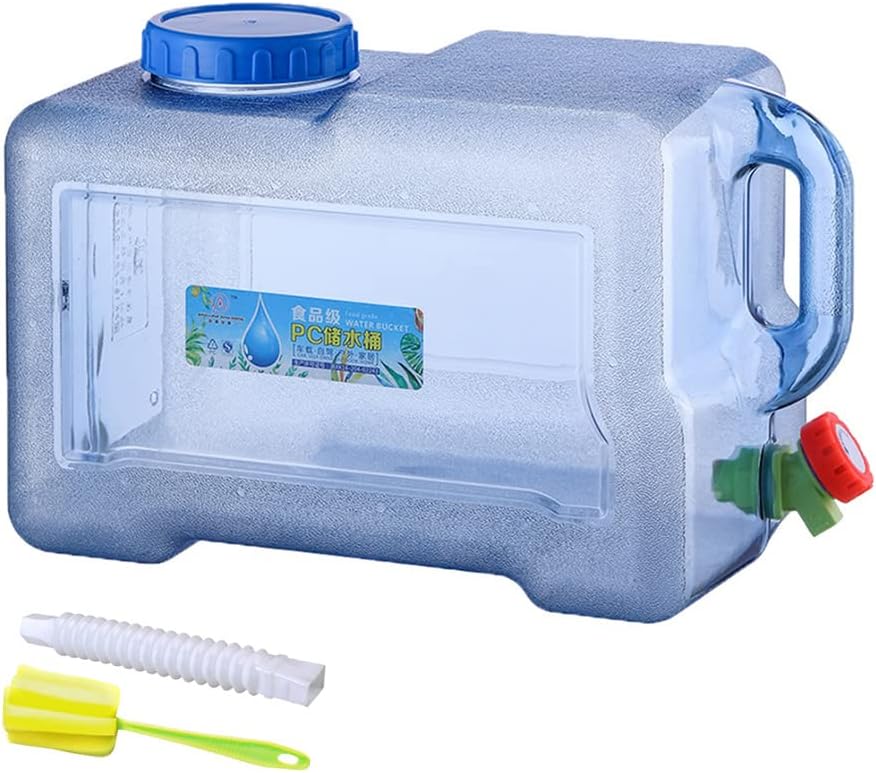 RUYI Wasserkanister mit Hahn und Schraubdeckel, Camping Wasserkanister BPA-frei Trinkwasserkanister,