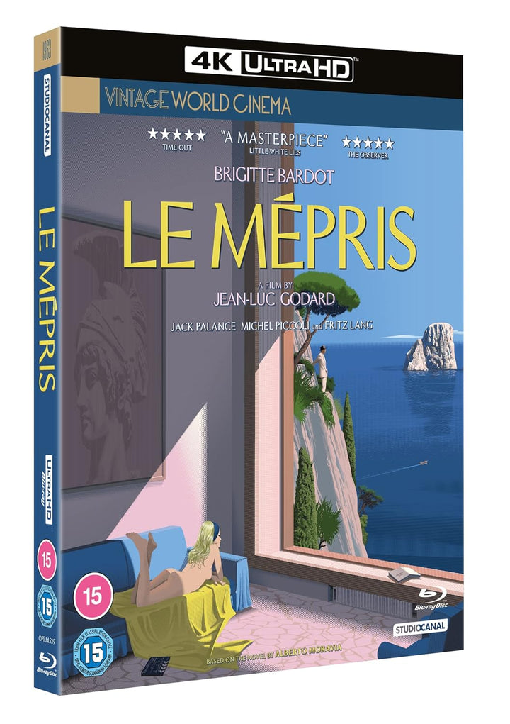 Le Mepris (60th Anniversary) (Vintage World Cinema) [Blu-ray] [Region A & B & C], Blu-ray