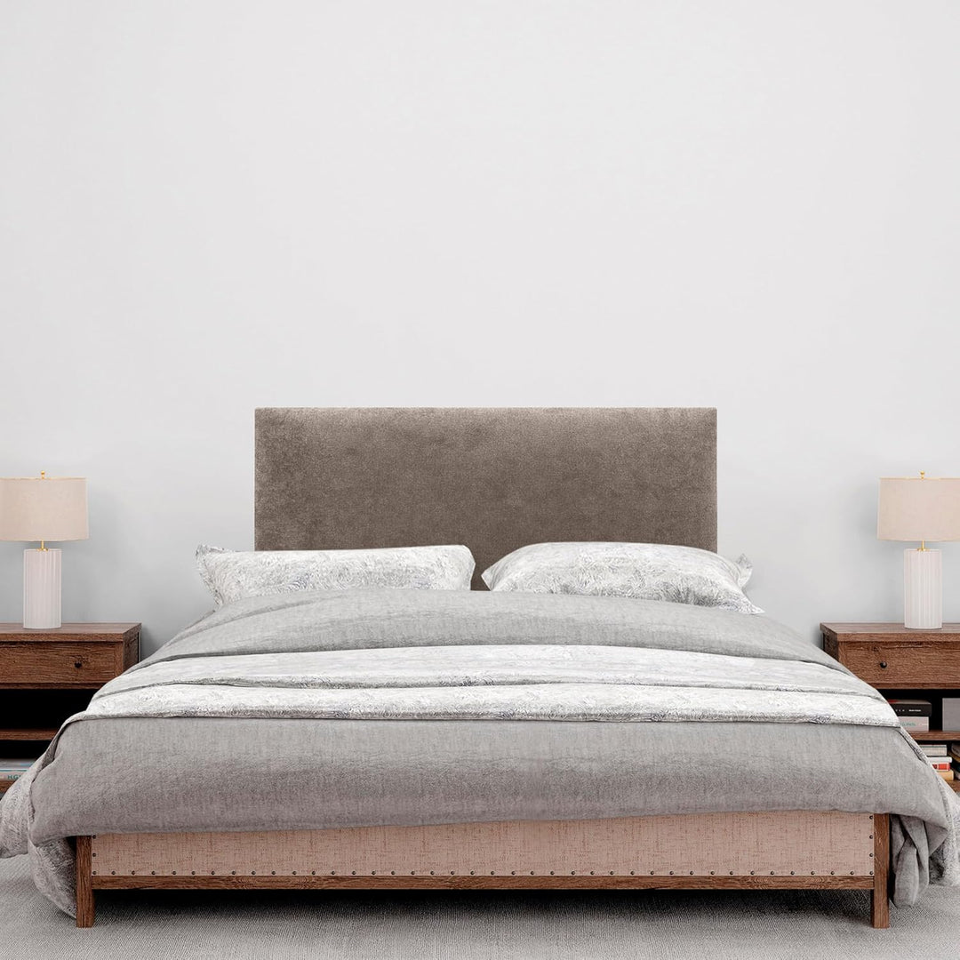 DHOME Kopfteil aus Kunstleder oder Stoff AQUALINE Glattes gepolstertes Kopfteil Luxusbett Kopfteil (