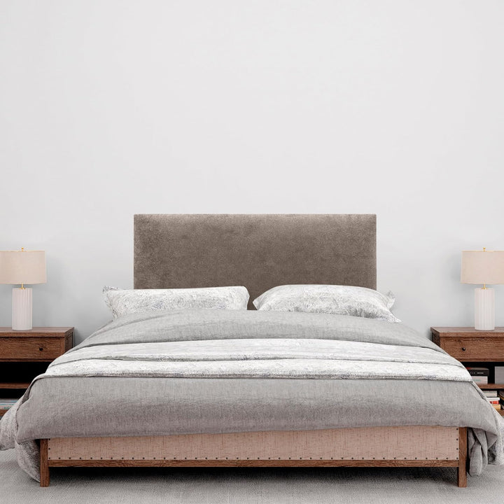 DHOME Kopfteil aus Kunstleder oder Stoff AQUALINE Glattes gepolstertes Kopfteil Luxusbett Kopfteil (
