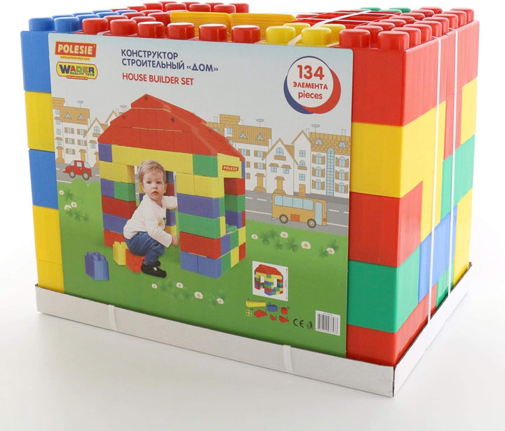 Polesie 37473 Haus aus XXL Bausteine, 134-tlg