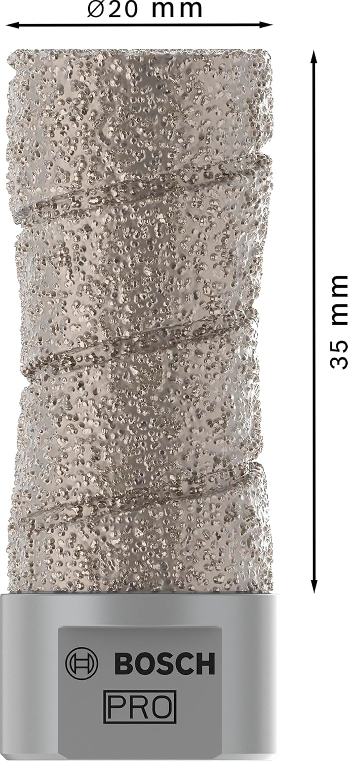 Bosch Professional 1x Diamanttrockenbohrer Dry Speed Best for Ceramic (für Trockenbohren von Hartker