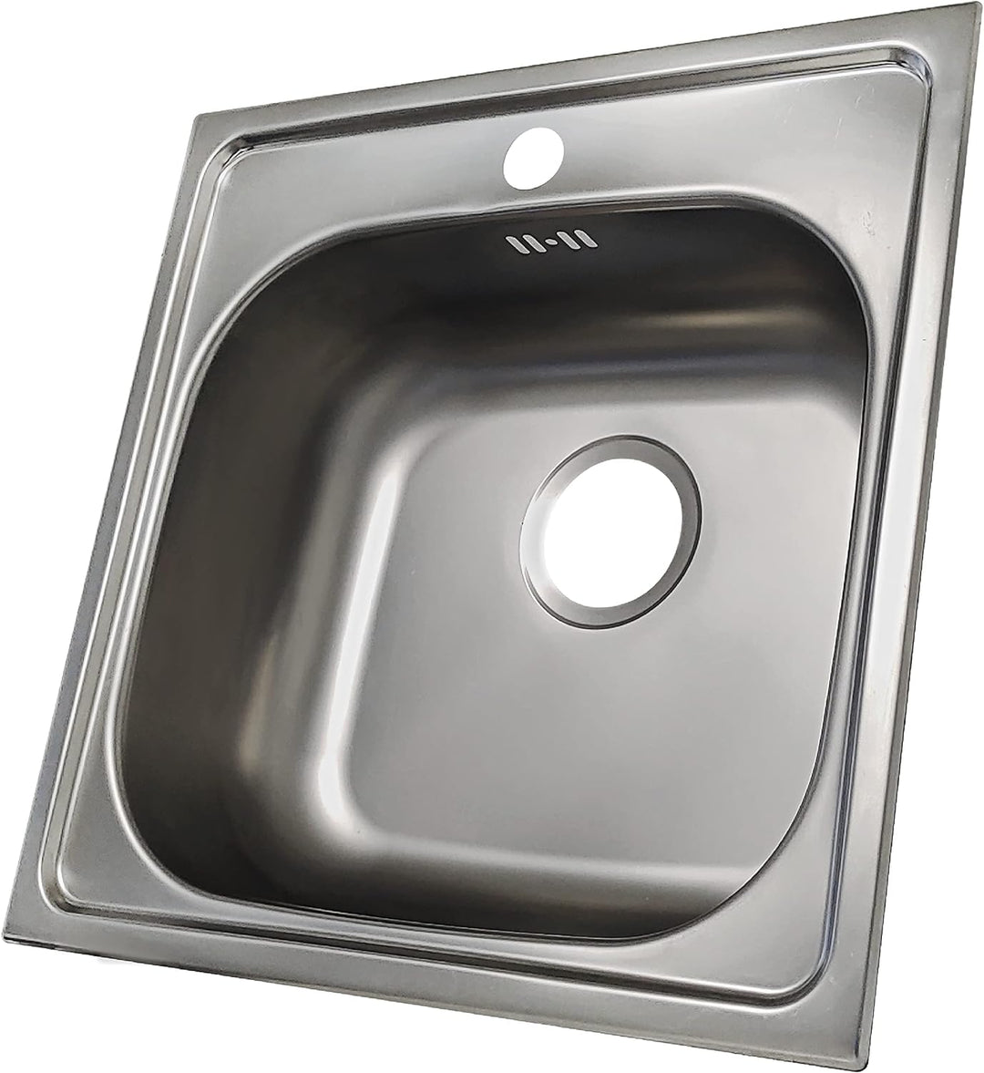 Edelstahl Spüle Spülbecken Flächenbündig Unterbau Eckige Edelstahlspüle Spüle 50 * 50 cm