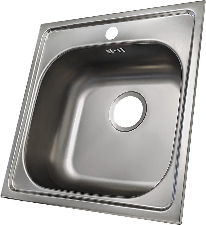 Edelstahl Spüle Spülbecken Flächenbündig Unterbau Eckige Edelstahlspüle Spüle 50 * 50 cm