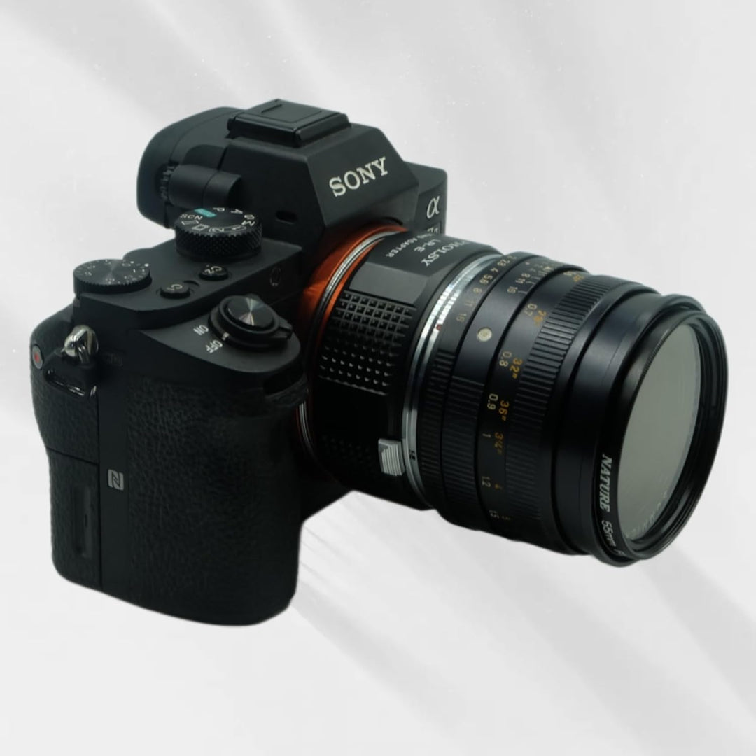 PHOLSY Objektivadapter Kompatibel mit Leica R Objektiv auf Sony E Kameragehäuse Adapter für Sony Alp