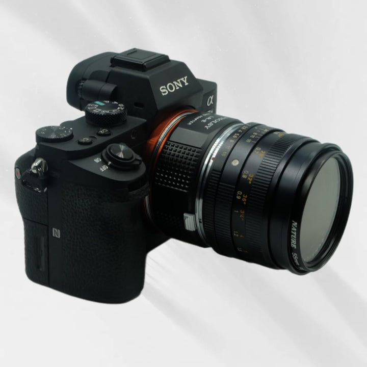 PHOLSY Objektivadapter Kompatibel mit Leica R Objektiv auf Sony E Kameragehäuse Adapter für Sony Alp