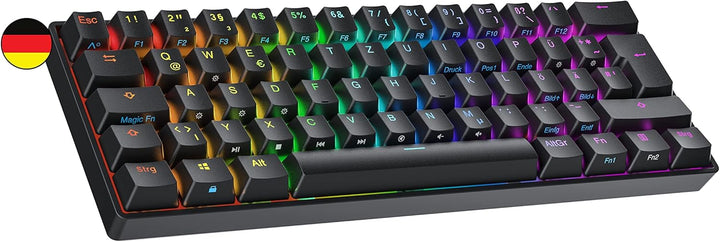 Ranked N60 Nova Mechanische 60 Prozent Tastatur | Hotswap Gaming Keyboard | 62 Programmierbare Taste