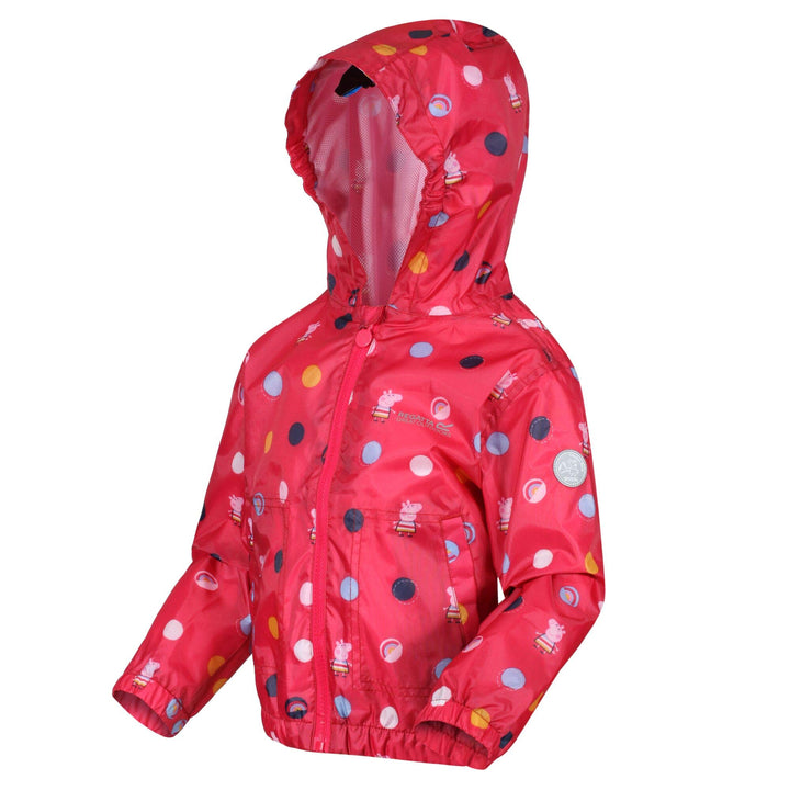Regatta Unisex Kinder Muddy Puddle Jacket Outdoorjacke 6-12 Monate BrightBlushPolkaDot, 6-12 Monate