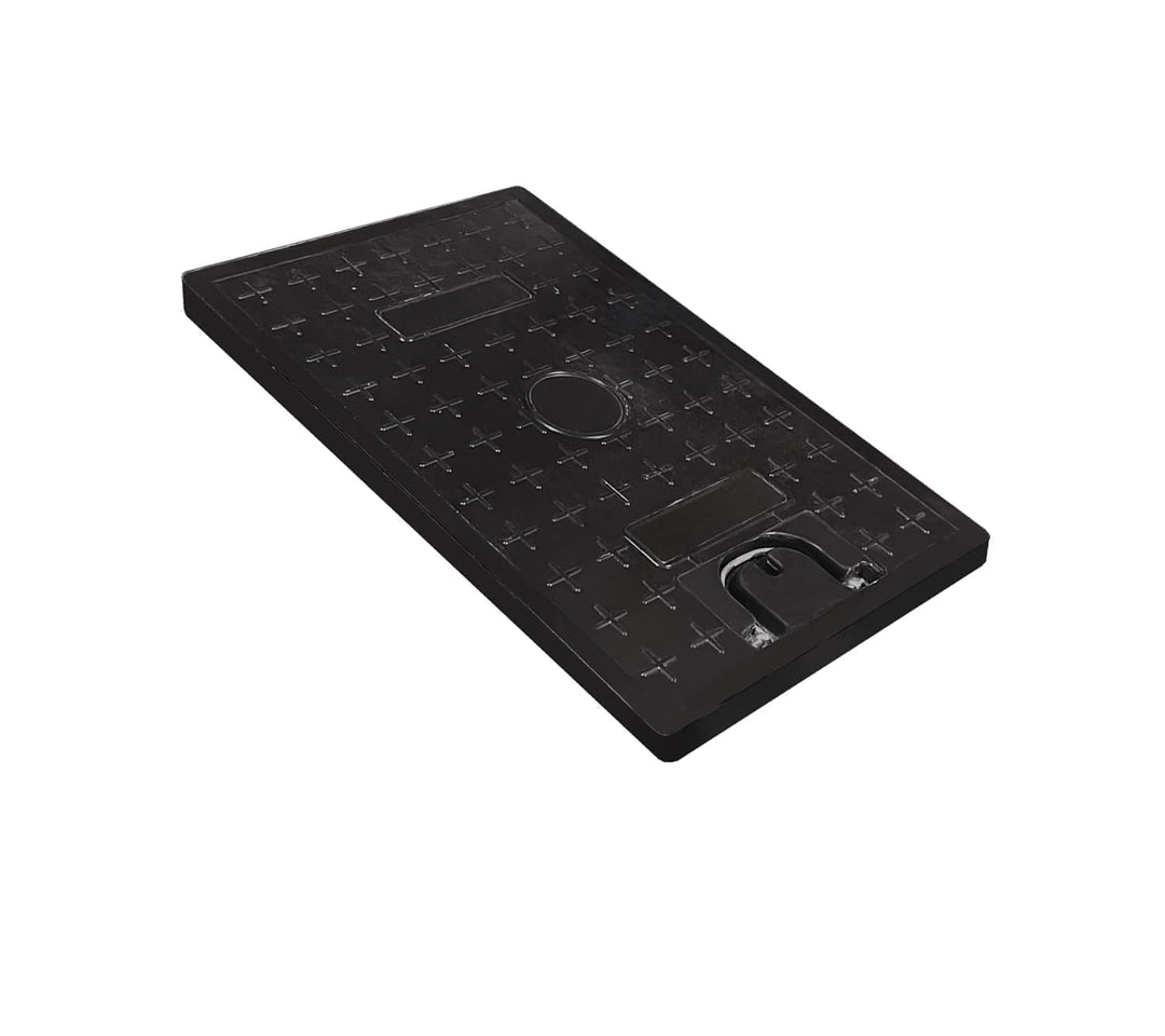 GFK-Schachtabdeckung ohne Rahmen mit Griff - 600 x 400 x 40 mm Schachtabdeckung Kanaldeckel Deckel f