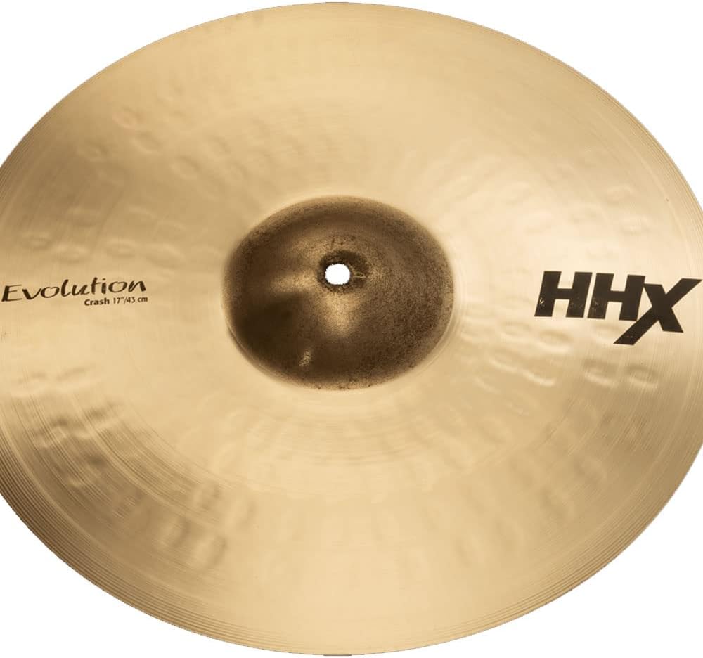 Sabian 17" HHX Evolution Crash, Brillant Finish 17 Inch Evolution Crash, 17 Inch Evolution Crash