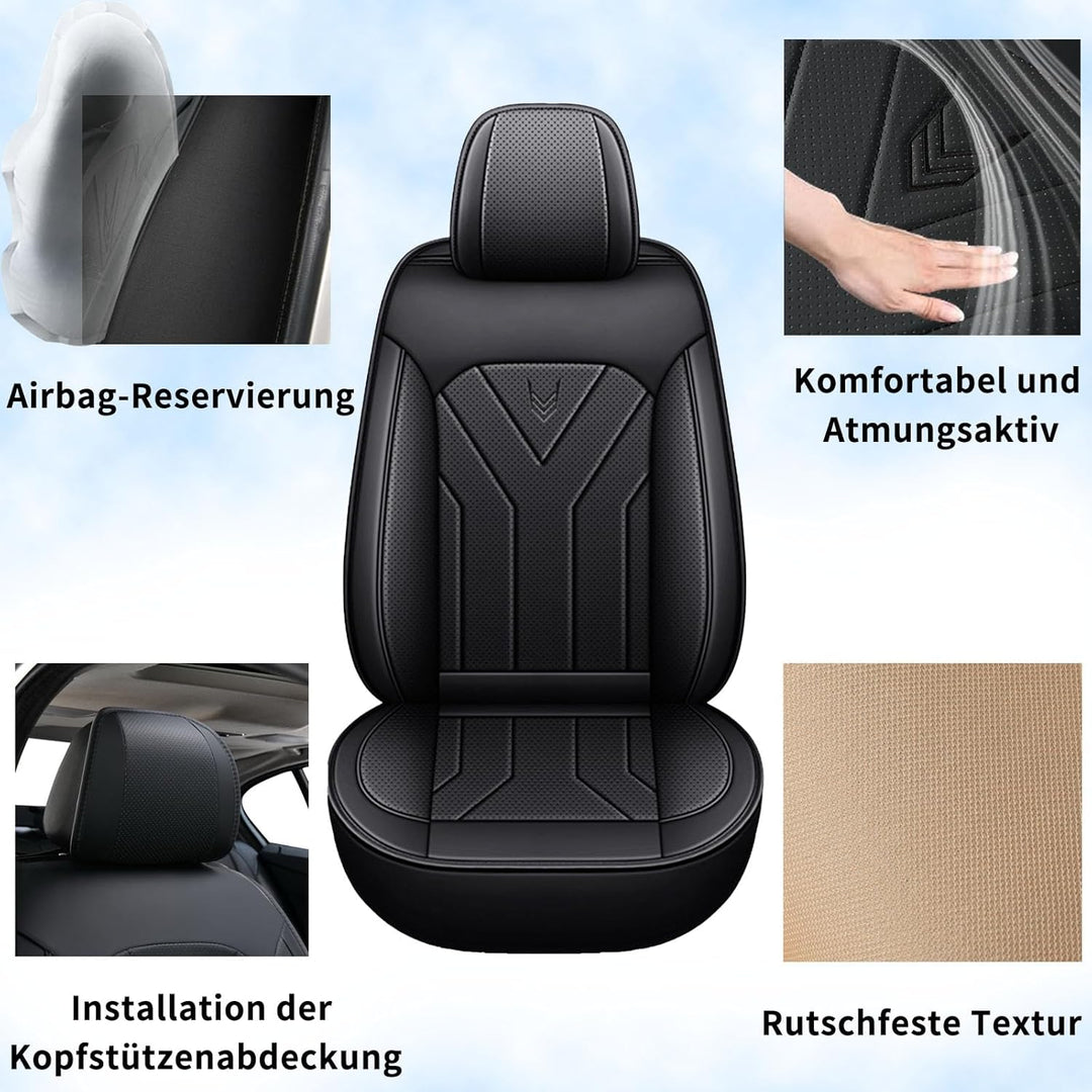 Wasserdicht Autositzbezüge Komplettes Set, Universell Passend Für 95% SUVs Car,Comfortable Wear-Resi