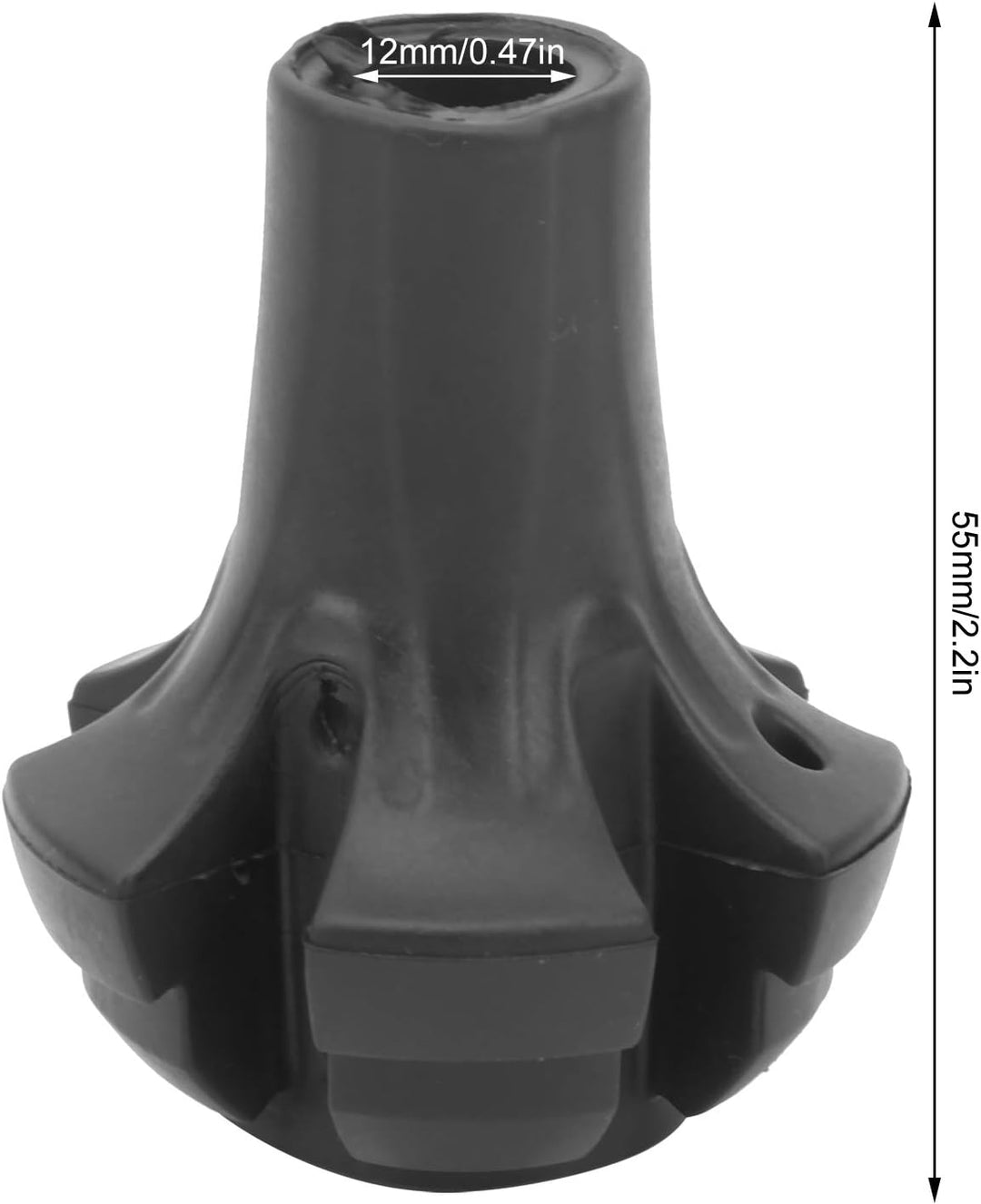 Trekkingstöcke Fussabdeckung 5 Stück, rutschfeste haltbare tragbare Ersatzspitzen TPR Elastomer for