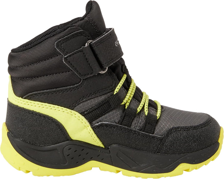 Geox Jungen J Sentiero Boy B ABX Stiefeletten 36 EU Black Lime, 36 EU Black Lime