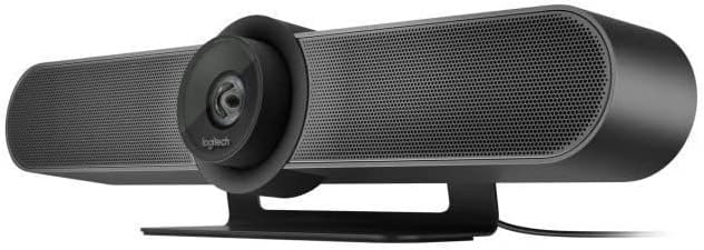 Logitech MEETUP Videokonferenz-Webcam, Ultra-HD 4K, 120° Blickfeld, Motorisierte Neigung, Integriert