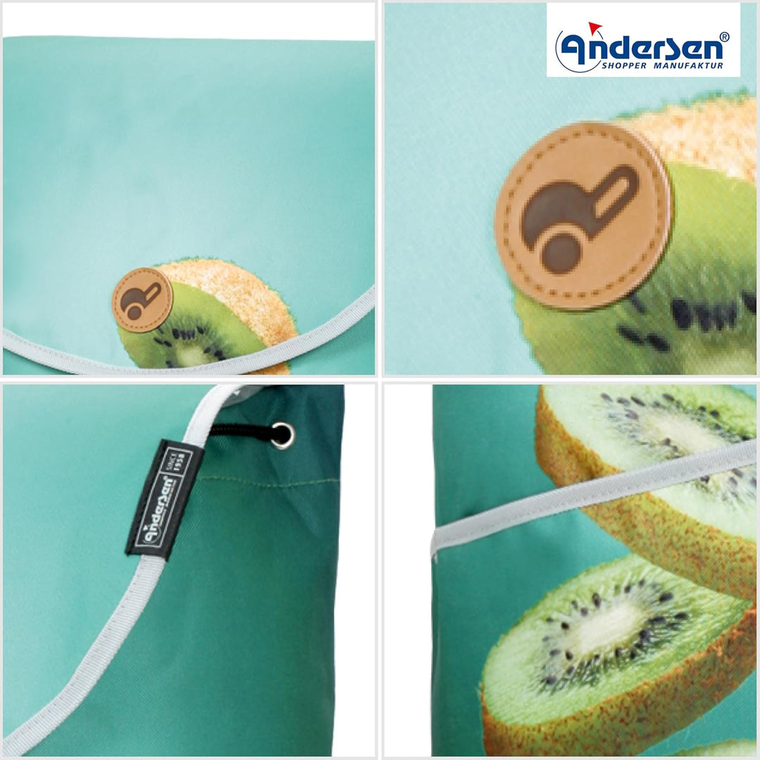 ANDERSEN Einkaufstrolley - Shopper Mix A05 46 L Einkaufsroller, einzigartig, Limited Edition, Alumin