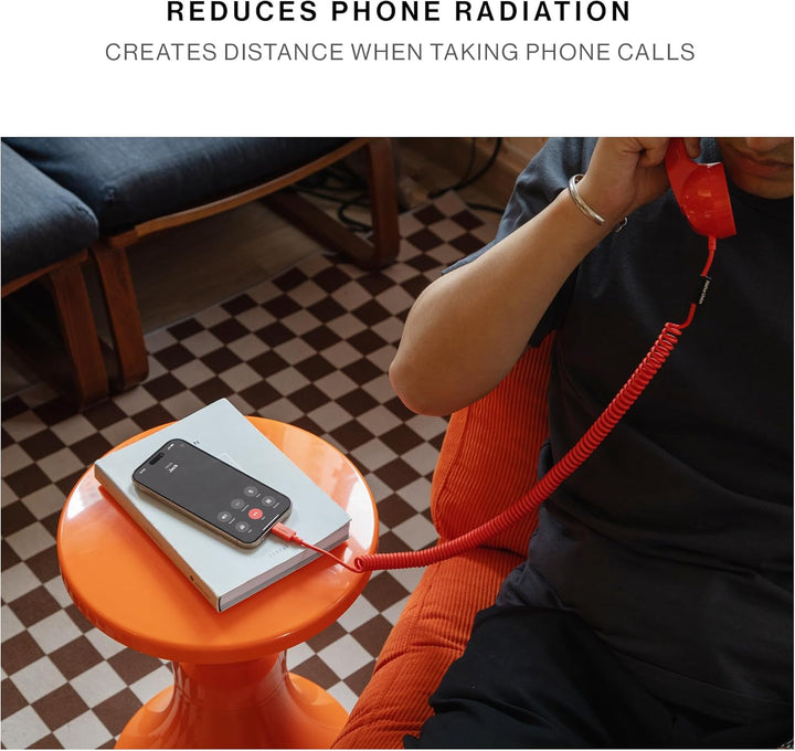 Native Union Pop Phone – Retro-Telefonhörer mit Mikrofon & Lautsprecher, USB-C für iPhone, iPad, Lap