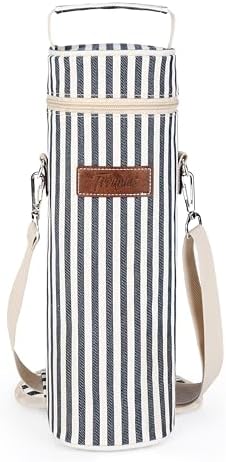 Kato Flaschentasche für 1 Flasche Kühltasche für Wein Bier Getränke Outdoor Tragetasche mit Trennwan