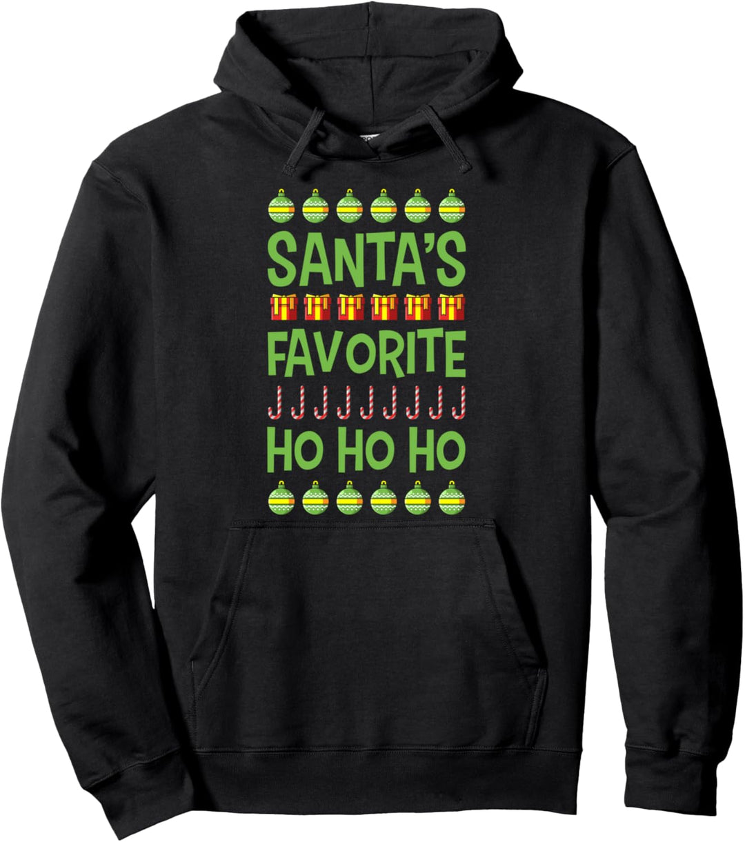 Ugly Christmas Frauen Sexy Elfe Mama SANTAS FAVORITE HO Pullover Hoodie