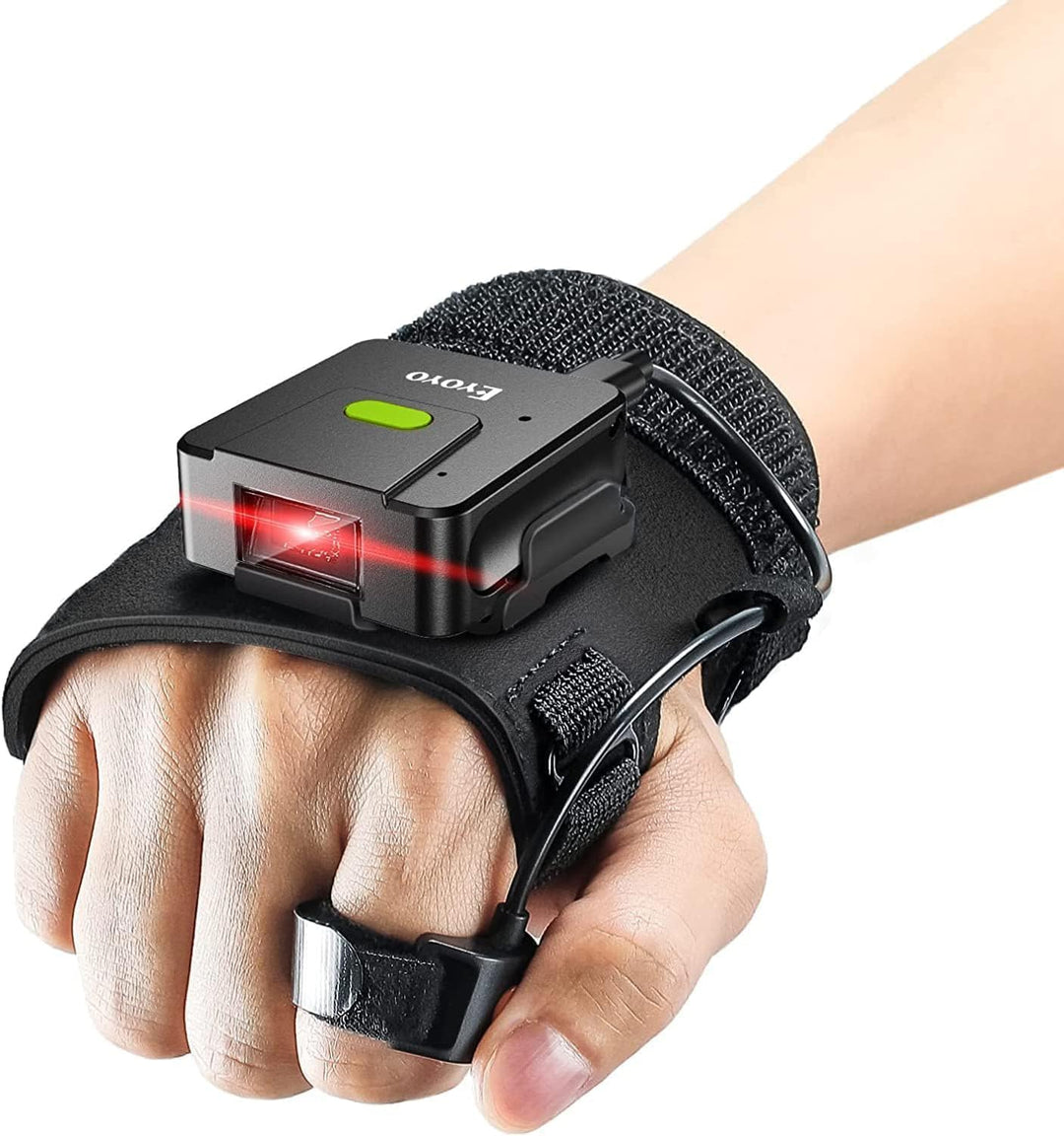 Eyoyo 2D Wearable Barcode Scanner: Schnelles Scannen mit grosser Reichweite, rechter und linker Hand