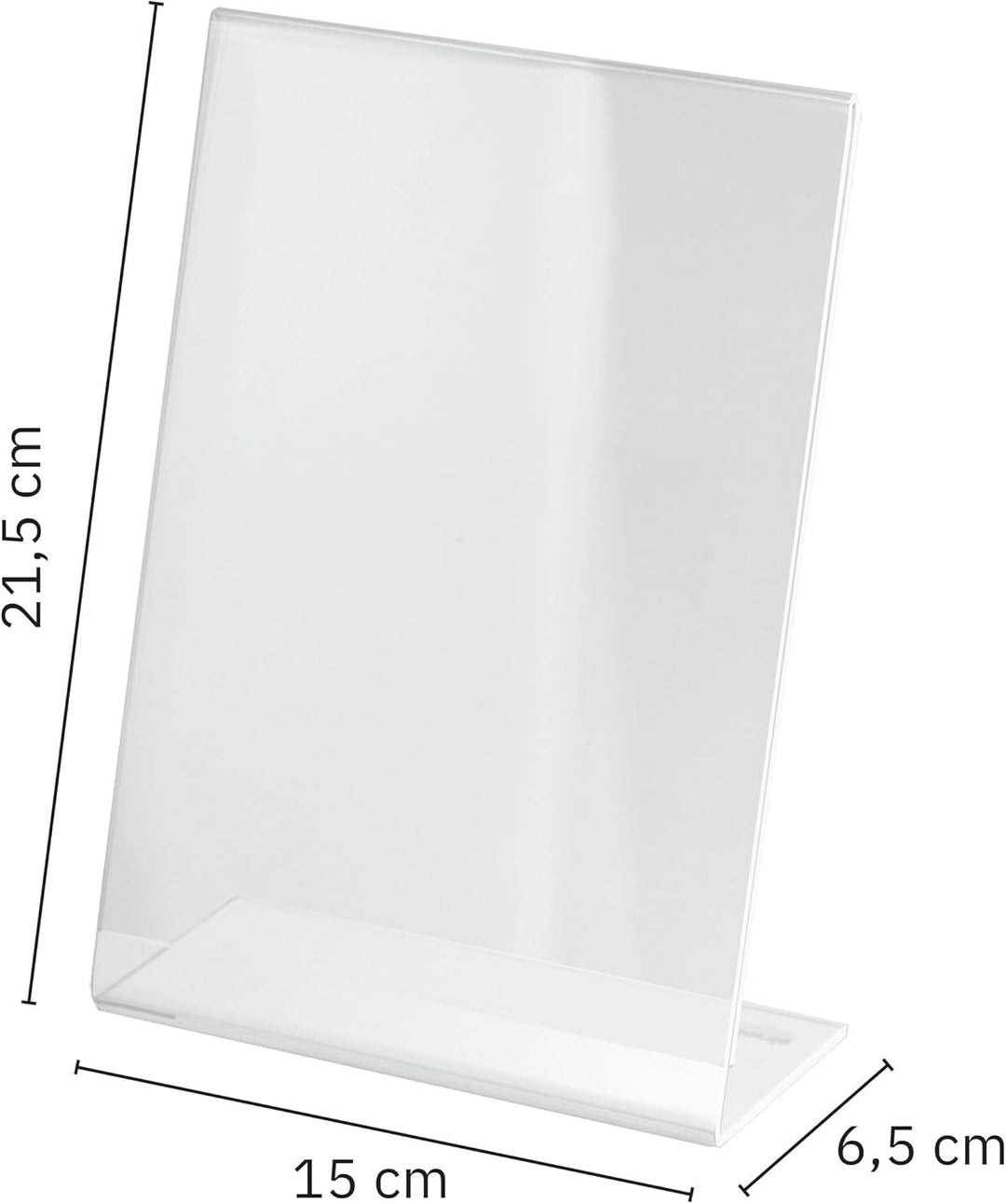 SIGEL TA212 Tischaufsteller schräg, für A5, 10 Stück, glasklar Acryl, garantiert UV-beständig für A5