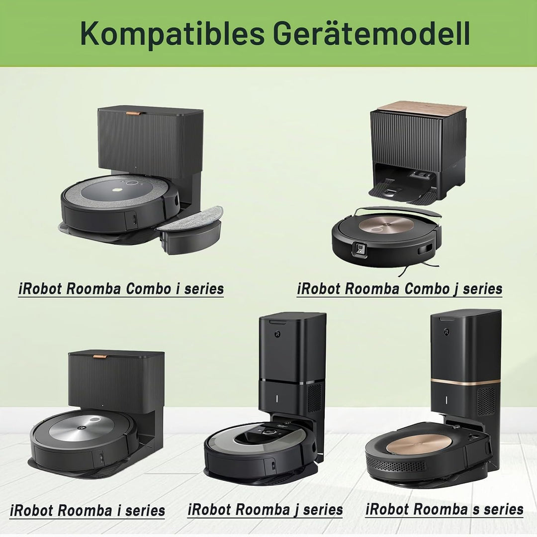 6 Pack Staubsaugerbeutel kompatibel mit iRobot Roomba i, s, j und Roomba Combo i, j, Beutel für 104/