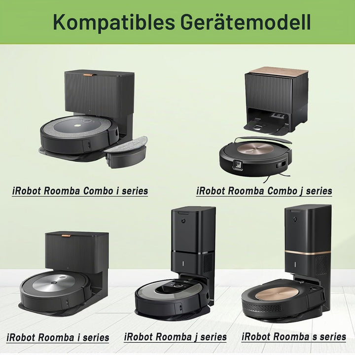 6 Pack Staubsaugerbeutel kompatibel mit iRobot Roomba i, s, j und Roomba Combo i, j, Beutel für 104/