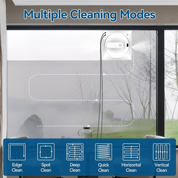 Fensterputzroboter mit 120 ml Tank ‎weiss, ‎weiss