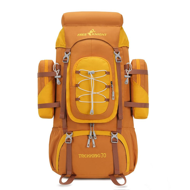 Bseash 70L (65+5) Wasserdichter Wanderrucksack mit Regenschutz, Outdoor-Sport, Reisen, Tagesrucksack