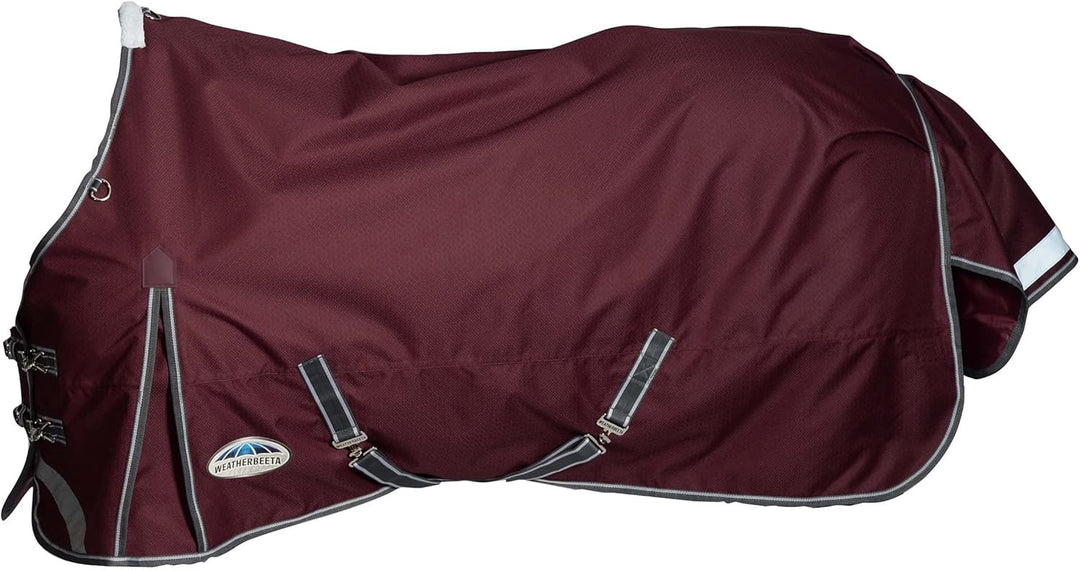 Weatherbeeta Comfitec Plus Dynamic II Medium-Lite Standard Neck Rug - Maroon/Grey 160, 160
