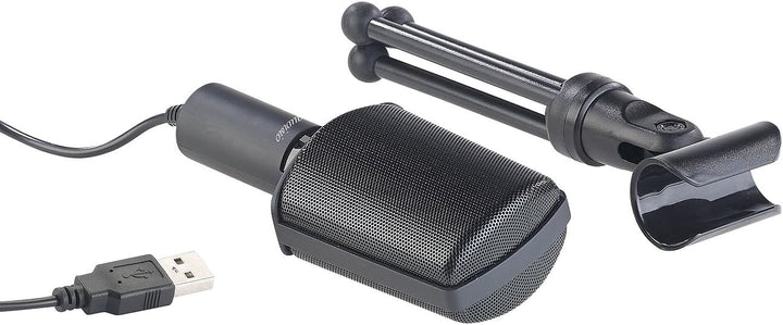auvisio Kondensatormikrofon: Profi-USB-Kondensator-Mikrofon für Studio-Aufnahmen, Mini-Stativ (Richt