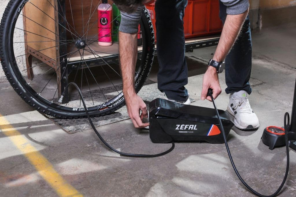 Zefal Standpumpe Tubeless Tank Schwarz, Schwarz