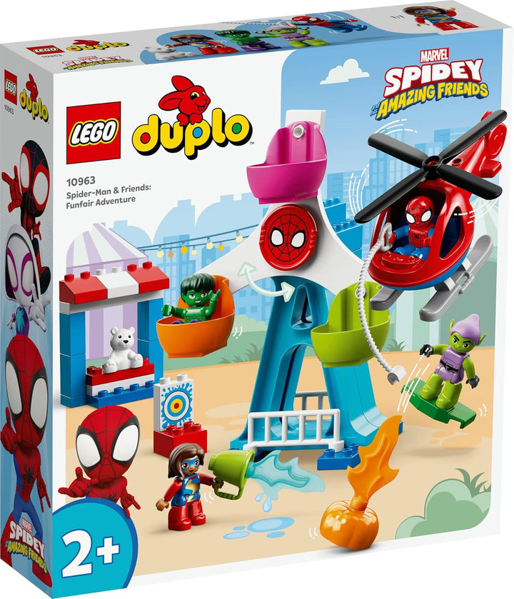 Lego Duplo 2er Set:10995 Spider-Mans Haus & 10963 Spider-Man & Friends: Jahrmarktabenteuer