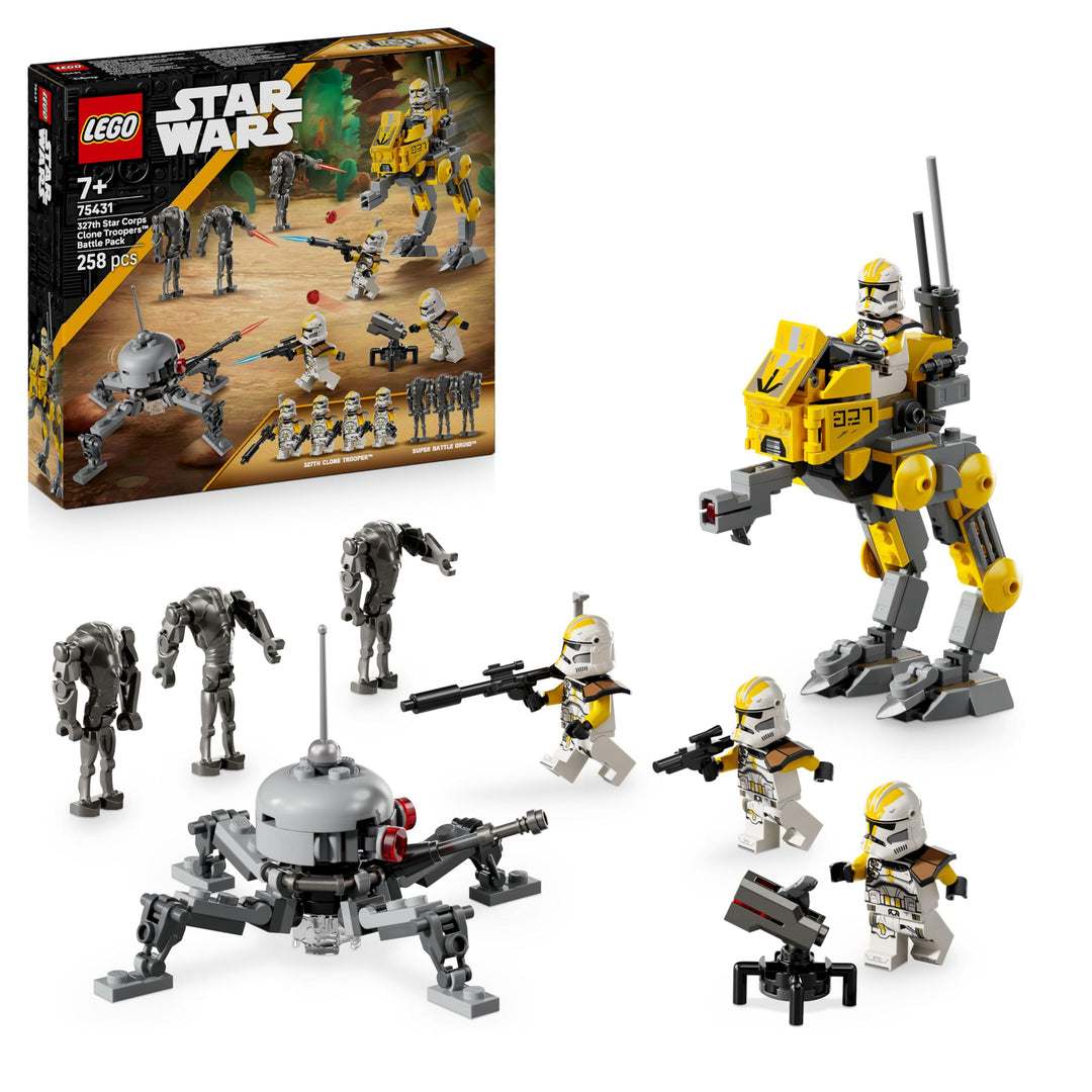 LEGO Star Wars Klonsoldaten des 327. Sternenkorps Battle Pack - Spielzeug für Kinder ab 7 Jahren - M